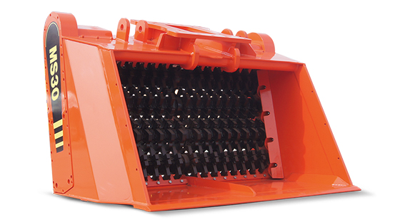 Shredder Screening Bucket