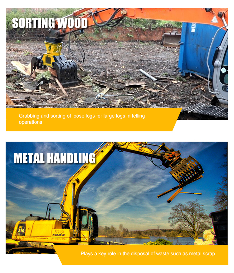 hydraulic rotary grab
